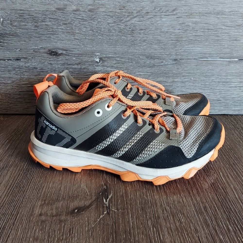 Adidas Black and Orange Athletic Shoes for Outdoor Adventures